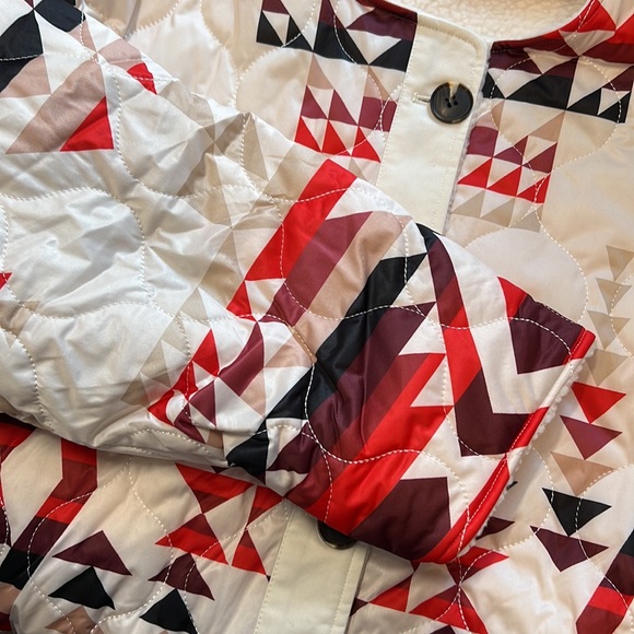 SALE!! AQUA PENDLETON LADIES IVORY COAT REVERSIBLE DROP SHOULDER NWT! - Picture 3 of 12